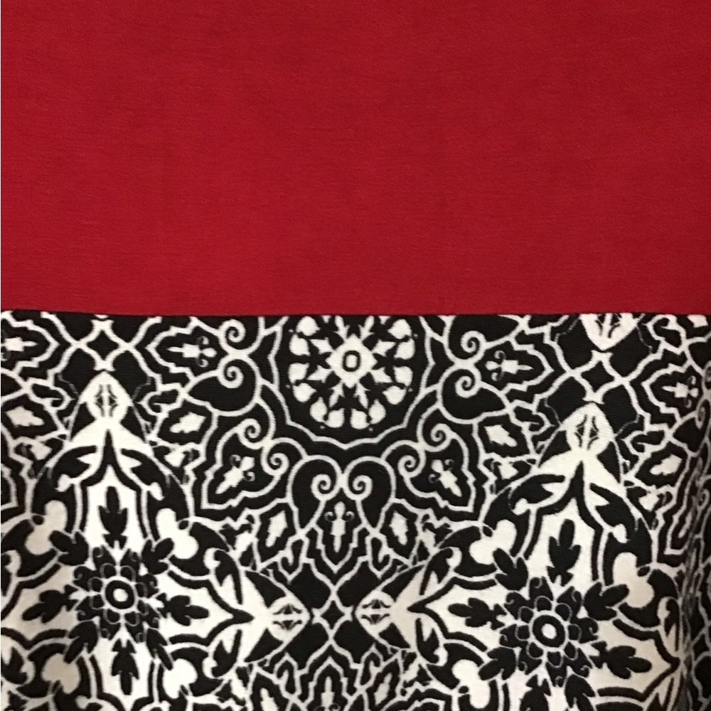 Woman size a large new with tags, faith and joy, red white, and black top - Picture 8 of 8